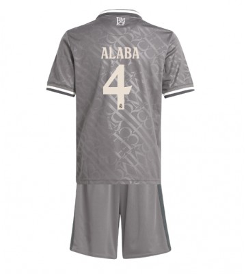 Real Madrid David Alaba #4 Tercera Equipación Niños 2024-25 Manga Corta (+ Pantalones cortos)